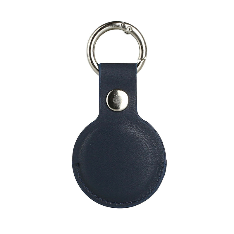 Pu Leather Air Tag Premium Quality Cover Navy Blue