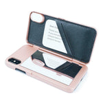W7Etben Iphone Xs Max Case Hidden Back Mirror Wallet Case Xs Max Rose Gold