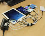 6 Port Usb Wall Smart Charger For Smartphones Tablets And More 40W 8A 5V