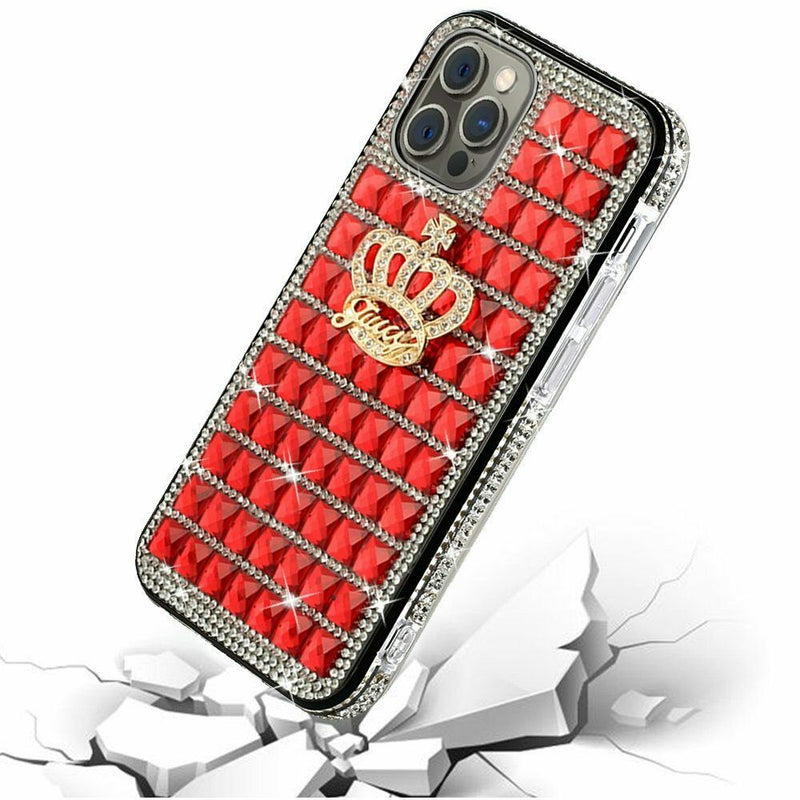 For Apple Iphone 11 Pro Max Xi6 5 Trendy Fashion Hybrid Case Cover Crown On Red