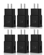 6X Black Adaptive Fast Charger Wall Adapter For Samsung Galaxy A10E A20 A30 A50