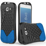 Tpu Rubber Gel Hard Phone Cover For Samsung Galaxy J7 Max Case Blue On Black