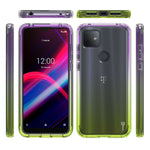 Yellow Purple Case For Tcl T Mobile Revvl 4 Plus Full Body Rugged Phone Cover