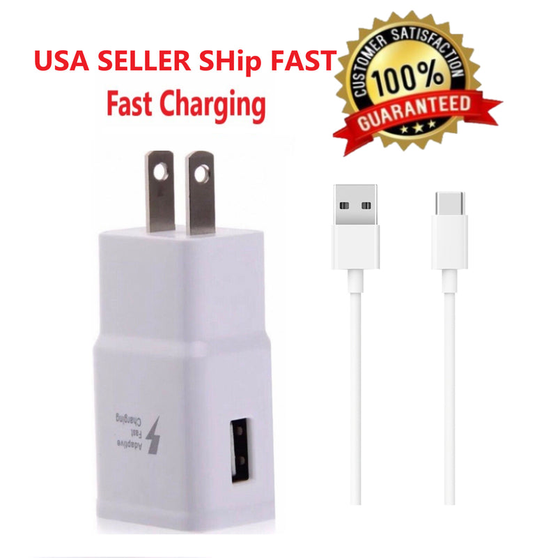 Adaptive Fast Wall Charger 6Ft Type C Cable For Samsung Galaxy A51 A01 A71