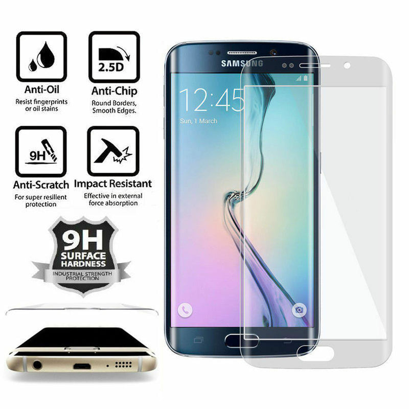 Full Cover Tempered Glass Screen Protector For Samsung Galaxy S6 Edge Plus Clear