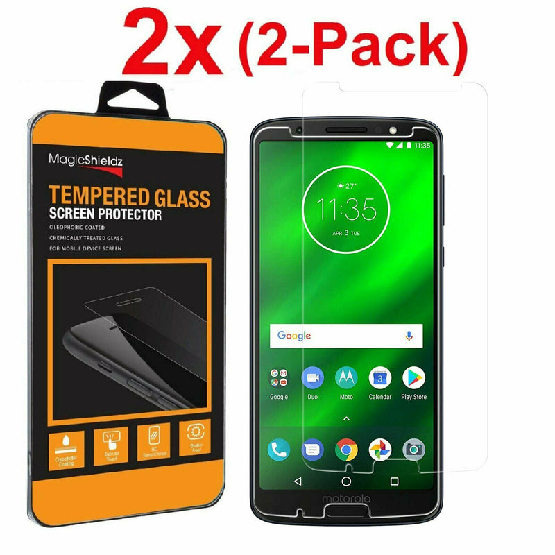 2X Magicguardz Tempered Glass Screen Protector Saver For Motorola Moto G6 Plus