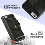 Lameeku Wallet Case Compatible With Iphone 6 6S Black