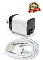 1Set Wall Charger Adapter For Iphone 6S 7 8 Plus Xs Usb Data Sync Charging Cable