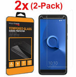 2X Tempered Glass Screen Protector For Alcatel 1X Evolve Idealxtra Tcl Lx A502Dl