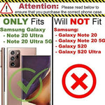 Black Trim Heavy Duty Clear Cover Phone Case For Samsung Galaxy Note 20 Ultra