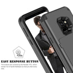 Bentoben Case For Galaxy S9 Slim Shockproof Heavy Duty Rugged 3 K181 Black