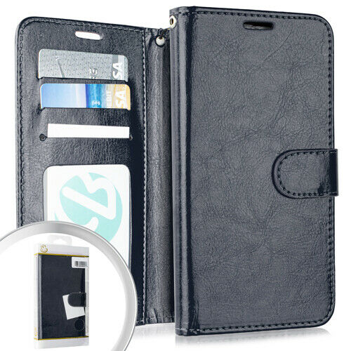 Pkg For Samsung A11 Wallet Pouch 3 Navy Blue