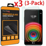 3 Pack Premium Tempered Glass Screen Protector Guard For Lg X Power