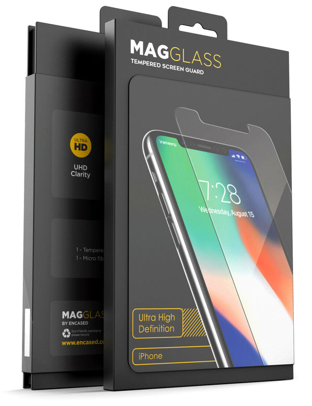 Iphone Xs Max Tempered Glass Screen Protector Magglass Case Compatible
