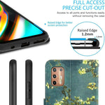 Almond Blossom Rfid Pu Leather Wallet Phone Case For Motorola Moto G9 Plus