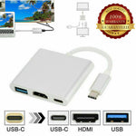 Type C Usb 3 1 To Usb C 4K Hdmi Usb 3 0 Adapter Cable 3 In 1 Hub For Macbook Pro