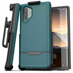 For Samsung Galaxy Note 10 Plus Belt Clip Holster Case Cover W Holder Blue