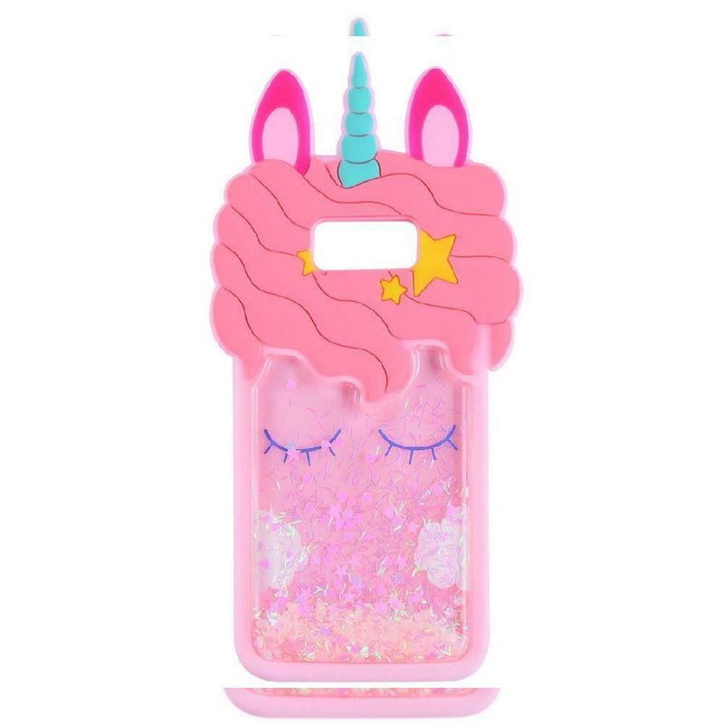 Topsz Quicksand Unicorn Pink Case For Samsung Galaxy S6 S7 Silicone 3D