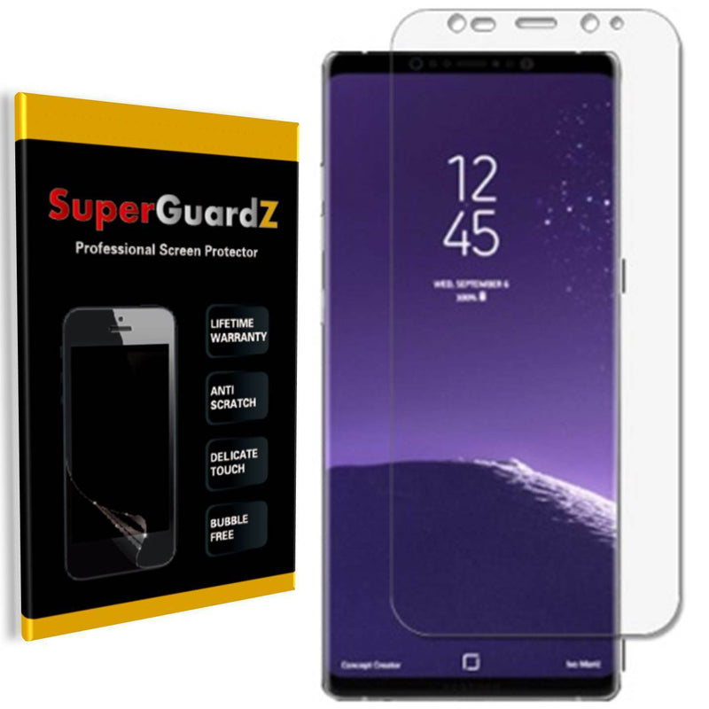 2X Samsung Galaxy Note 8 Superguardz Full Cover Screen Protector Wet Apply