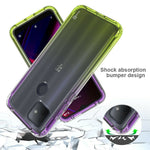 Yellow Purple Case For Tcl T Mobile Revvl 4 Plus Full Body Rugged Phone Cover