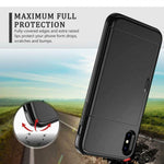 Samonpow Iphone X Case 10 Case Hybrid X Wallet Case Card Holder Shell Heavy