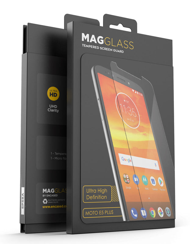 Moto E5 Plus Tempered Glass Screen Protector Full Coverage Screen Guard