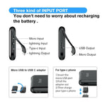 10000Mah Power Bank Qi Wireless Charging 4In1 Usb Portable Slim Battery Charger