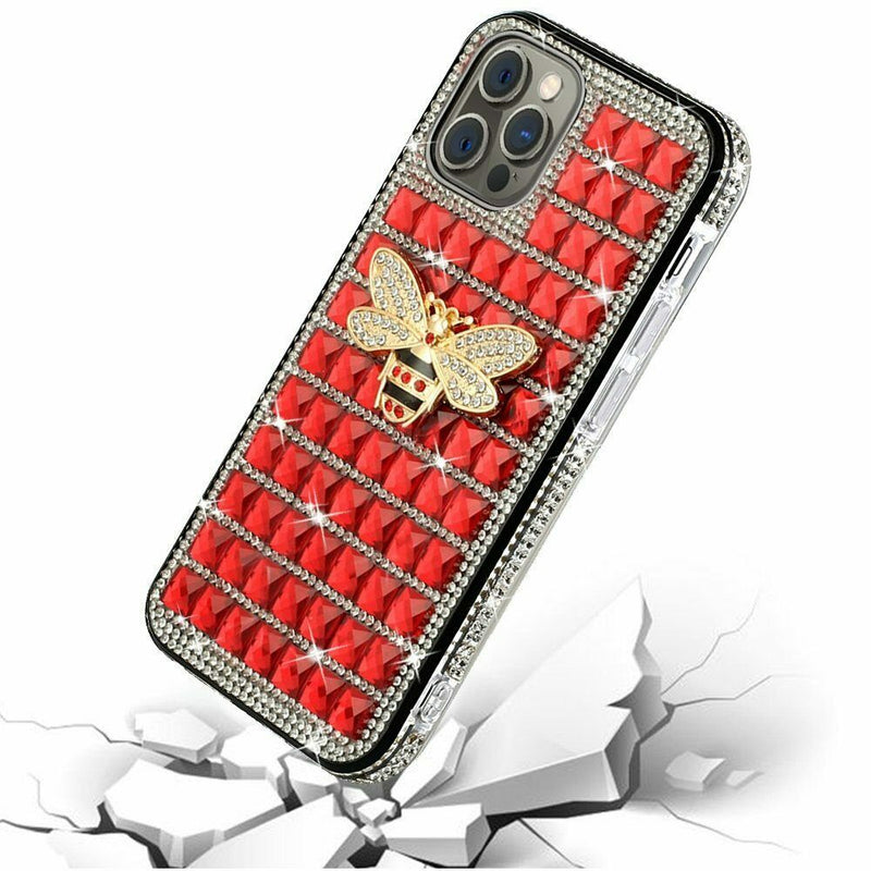 For Apple Iphone 11 Pro Max Xi6 5 Trendy Fashion Hybrid Case Cover Bee On Red