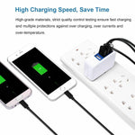 15W 3 1A High Speed 4 Port Usb Wall Charger For Iphone 8 7 6 Travel Charger