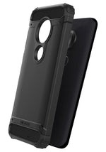 Moto G7 Play Case Military Grade Rugged Phone Protective Cover Black