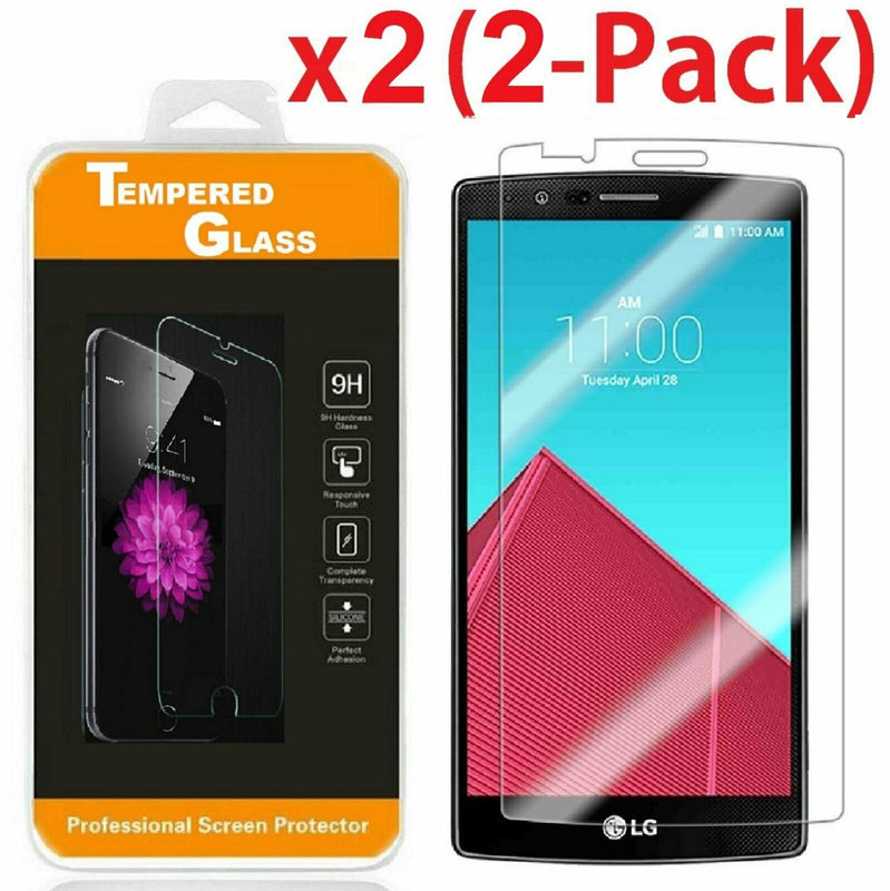 2 Pack Premium Real Tempered Glass Ultra Thin Clear Screen Protector For Lg G4