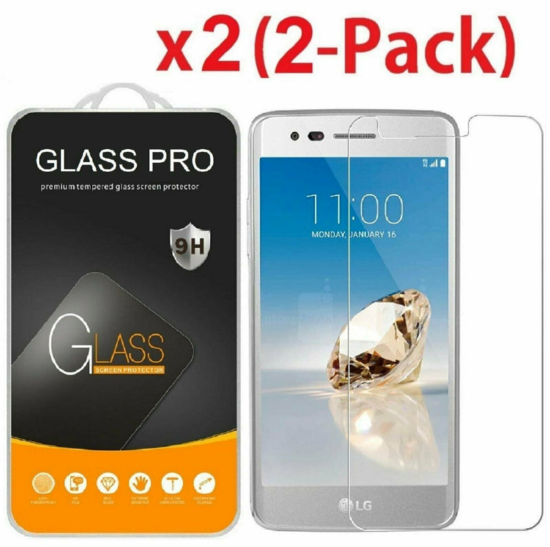 2 Pack Tempered Glass Screen Protector For Lg Aristo Lg K8 2017 Lg Lv3