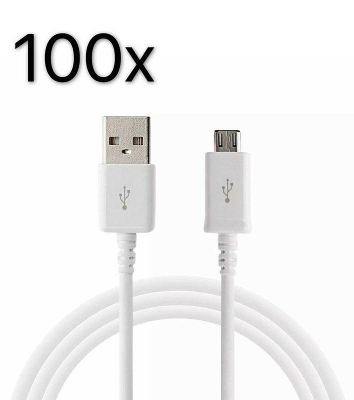 100 Pack Micro Usb Fast Charge Oem Cable Rapid Sync Cord Charger For Samsung Lg