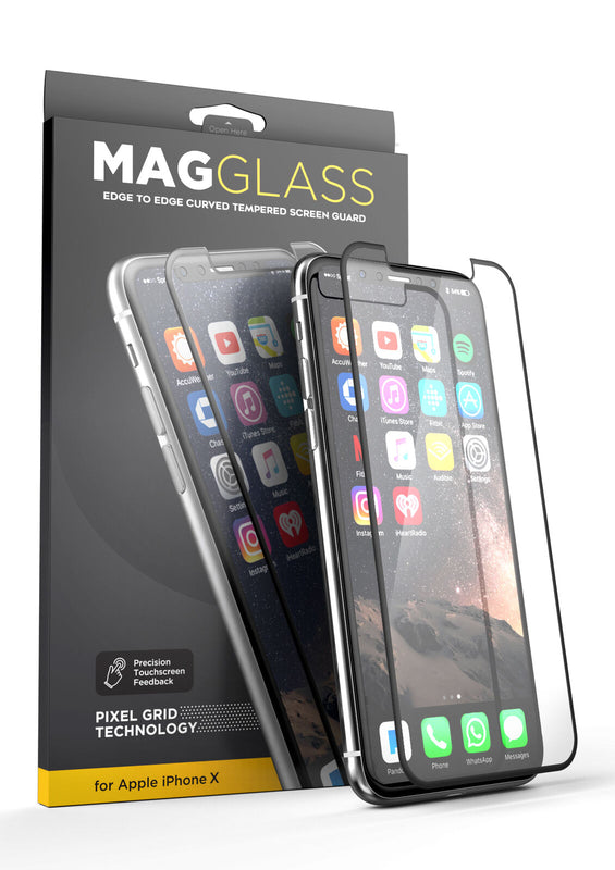 Iphone X Screen Protector Magglass Tempered Glass Screen Guard Case Compatible