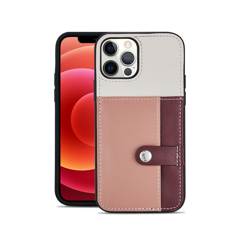 For Iphone 12 Pro 6 1 Only Kaseault Pu Leather Card Holder Case Cover Red