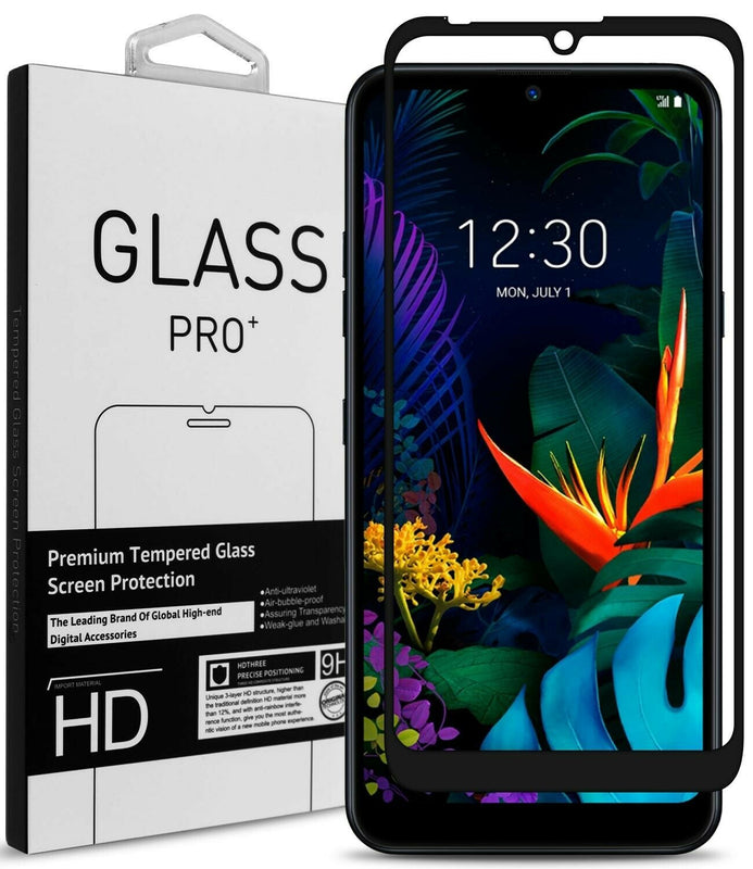 9H Tempered Glass Screen Protector For Lg K50 Clear With Black Rim