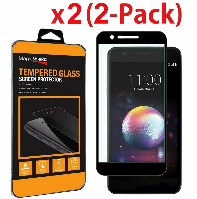 2 Pack Full Coverage Tempered Glass Screen Protector For Lg K30 K10 2018