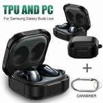 For Samsung Galaxy Buds Live Case Cover Tpu Slim Pouch With Carabiner Shockproof
