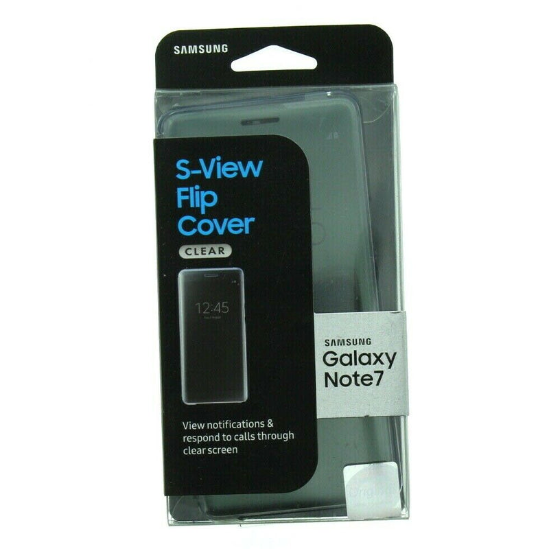 Samsung Galaxy Note 7 S View Full Access Flip Cover Phone Case Clear