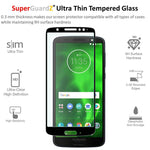 2 Pack Full Cover Tempered Glass Screen Protector Case For Motorola Moto G6 Plus