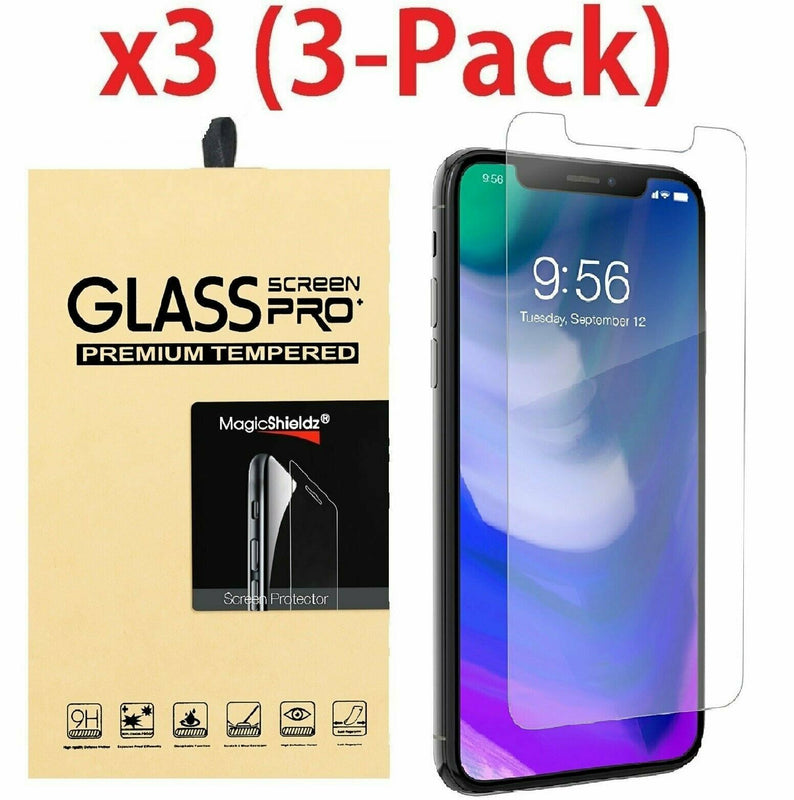 3 Pack Premium Tempered Glass Screen Protector For Apple Iphone X
