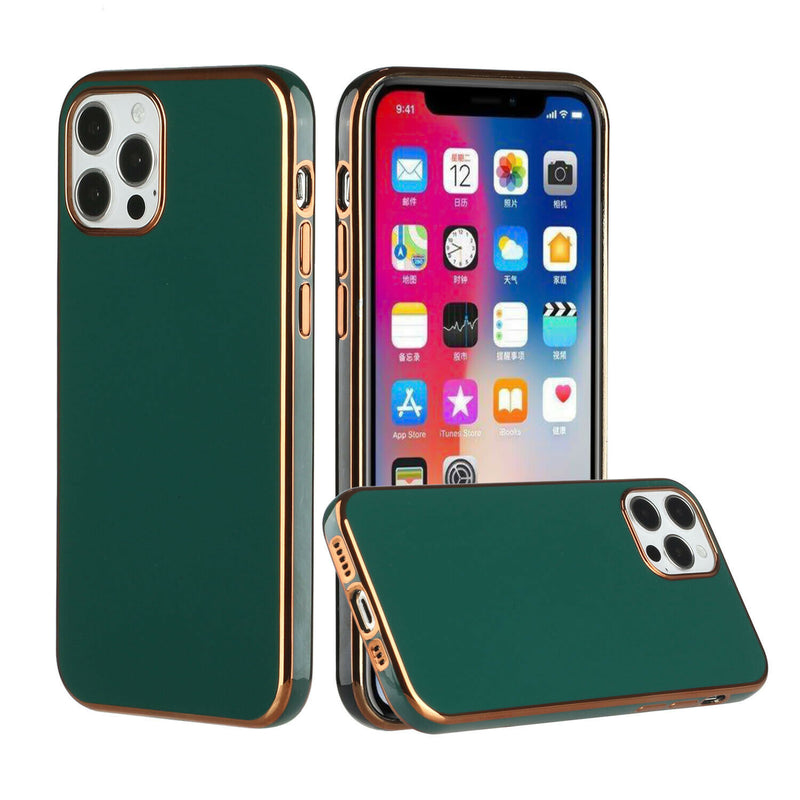 For Apple Iphone 11 Pro Max Xs Max Fashion Solid Color Tpu Case Midnight Green
