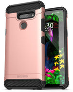Encased Lg G8 Case Military Grade Rugged Phone Protection Cover Rose Gold