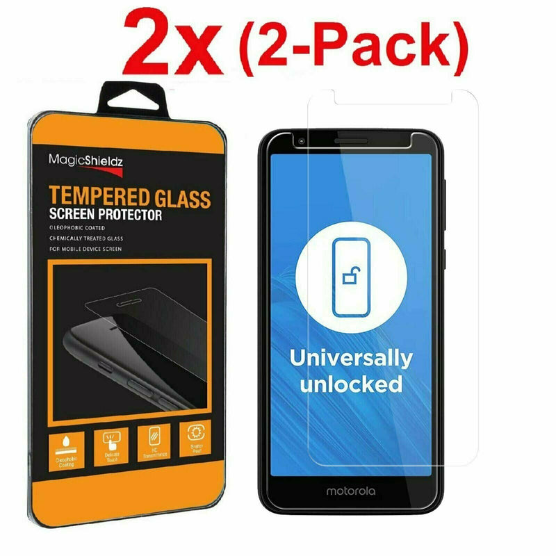 2 Pack Tempered Glass Screen Protector For Motorola Moto E6
