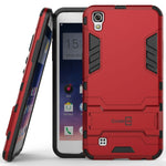 For Lg X Power K6P Phone Case Armor Kickstand Slim Hard Cover Red Black