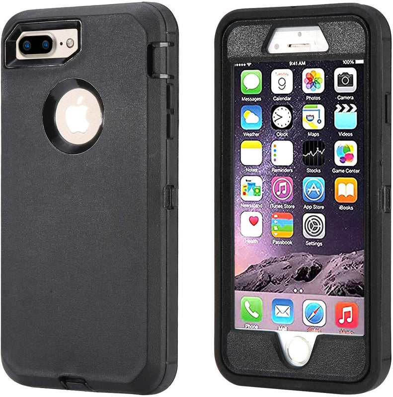 Hybrid Case Shockproof Heavy Duty Rugged Cover For Apple Iphone 7 Black