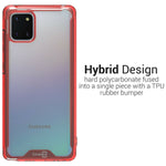 Clear Red Trim Hybrid Slim Cover Phone Case For Samsung Galaxy Note 10 Lite