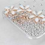 Luxury Bling Ultra Thin Rhinestone Clear Tpu Case Cover For Apple Iphone 4 4S