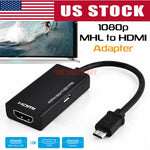 Mhl Micro Usb To Hdmi Adapter Converter Cable For Android Phone Smartphone Hd Tv