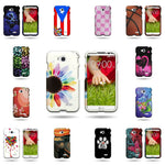 Hard Cover Protector Case For Lg Optimus L70 Exceed 2 Butterfly Heart